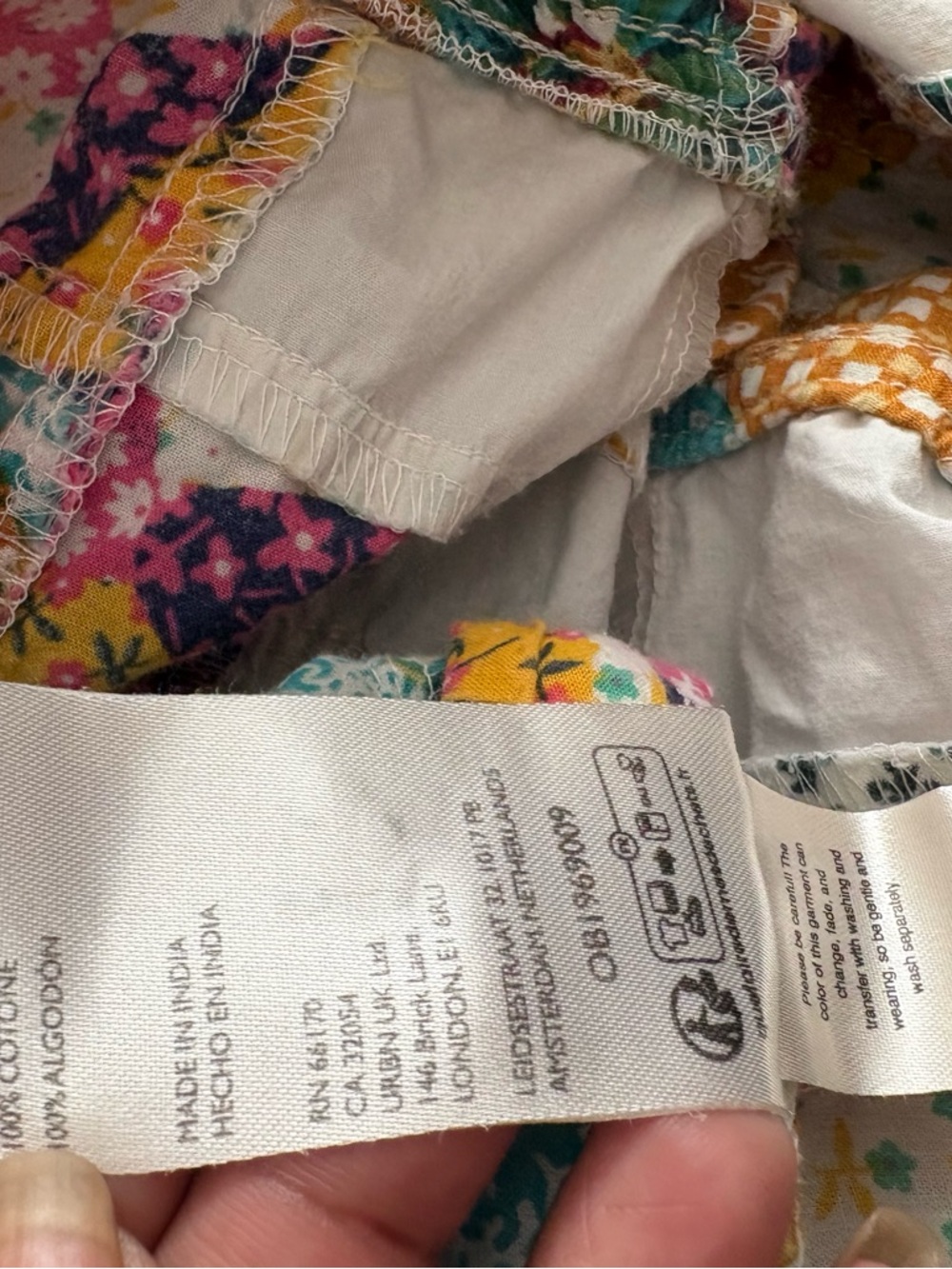 Pilcro Multicolor Patchwork high rise utility Sho… - image 9